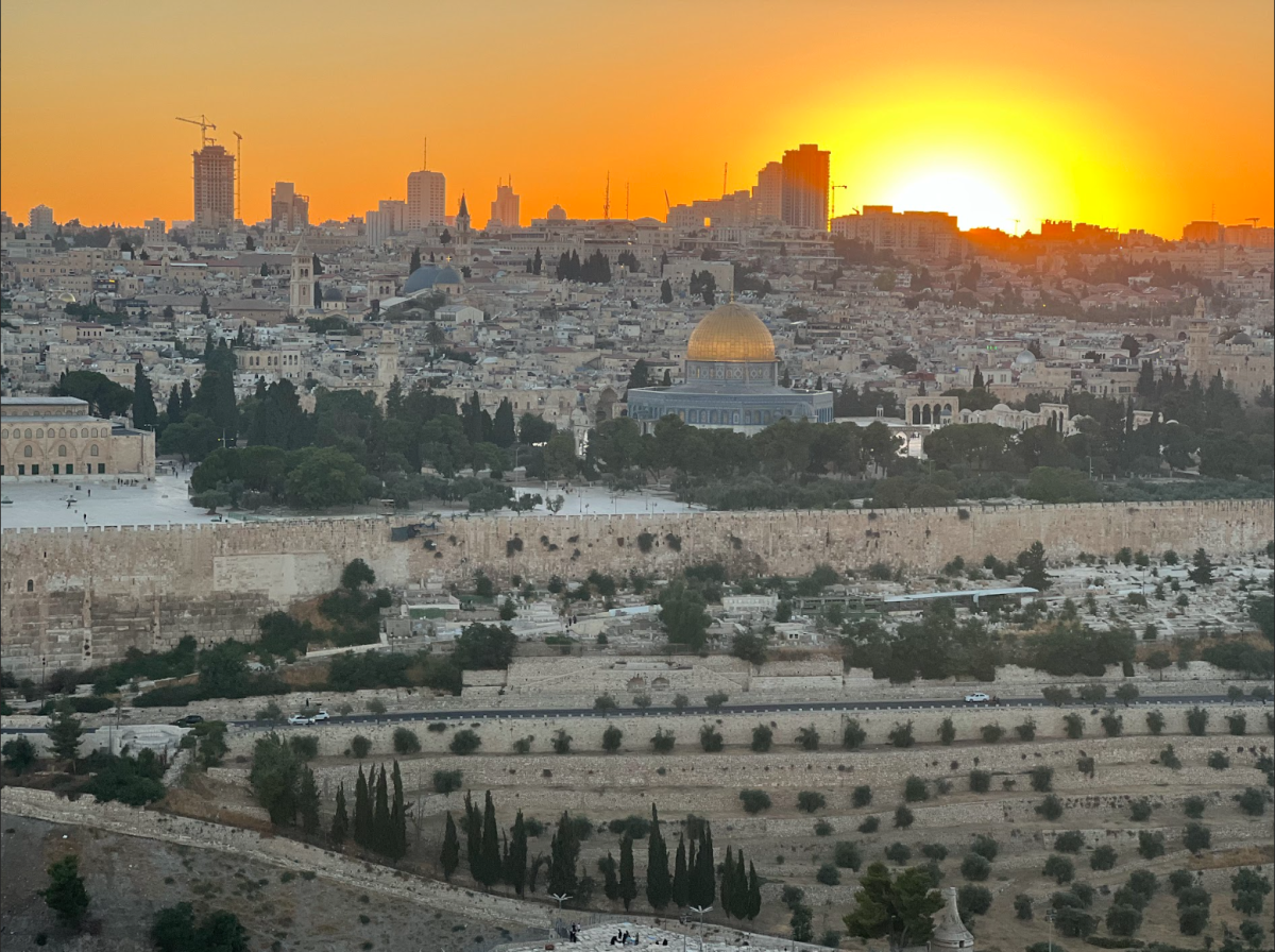 Photo taken at Mount of Olives in Jerusalem. Photo courtesy of Layla Taha.